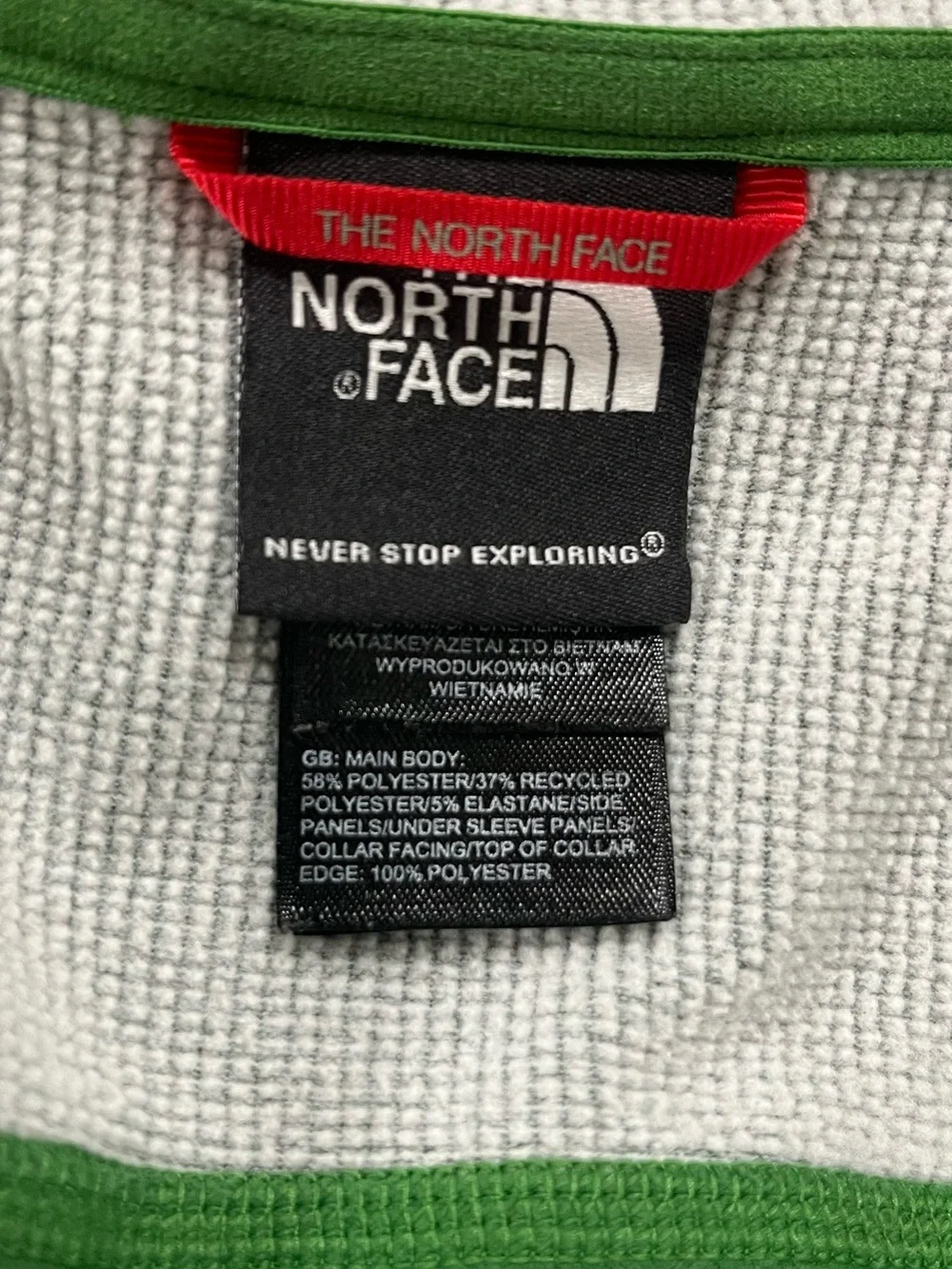 The North Face Men’s Green Flashdry Quarter-Zip Pullover size XXL